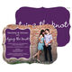 Purple Tying The Knot Engagement Invitations Image 1 of 5